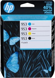 image produit HP Cartouches 953 Noir+Cyan/Magenta/Jaune - 6ZC69AE Grosbill