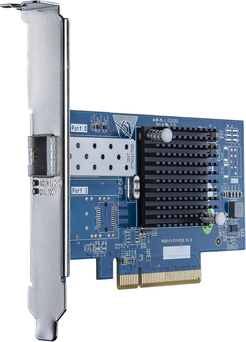 Gtek PCI-E 1 Port 10 Gbit/s - X520-DA1-82599EN - Carte réseau - 2