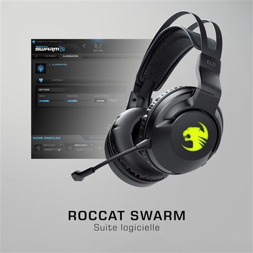 Roccat Elo 7.1 Air 7.1 Surround Noir - Micro-casque - grosbill.com - 8