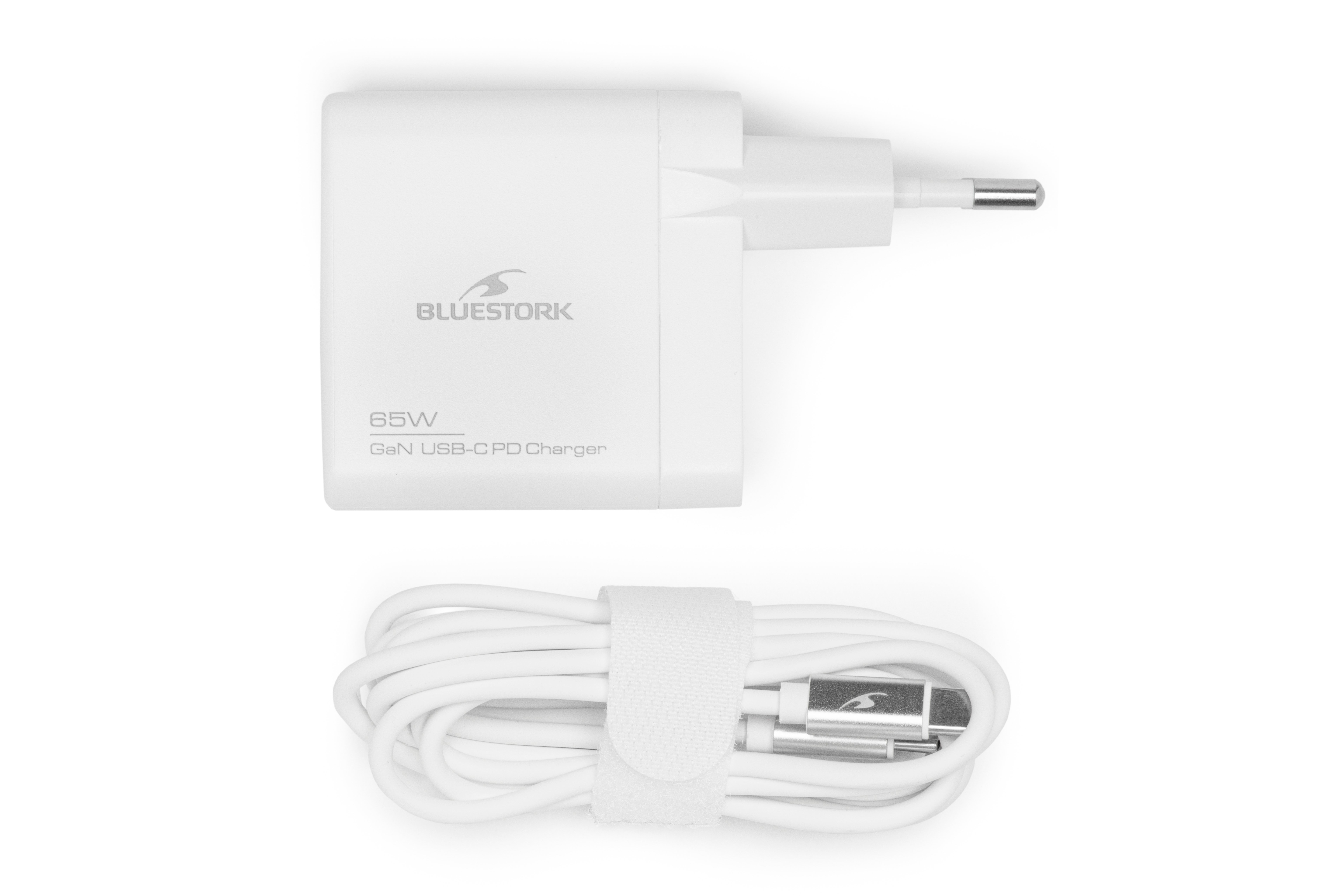 Bluestork 65W USB C - Blanc/Détachable  (PW-NB-65-C-GAN-W) - Achat / Vente Accessoire alimentation sur grosbill.com - 5