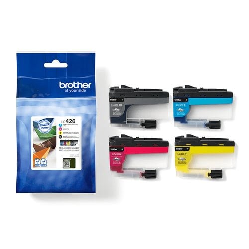 Pack LC426VAL Noir/Cyan/Magenta/Jaune pour imprimante Jet d'encre Brother - 2