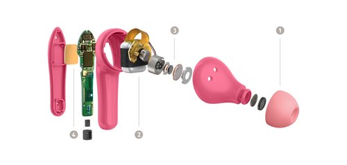 BELKIN NANO TRUE WIRELESS EARBUDS PINK - Achat / Vente sur grosbill.com - 9