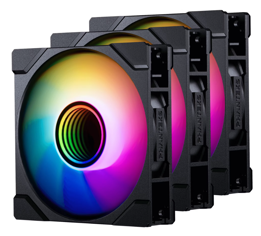 Phanteks M25 Gen2 PWM Noir Reverse Blade (3x120mm) D-RGB - Ventilateur boîtier - 0