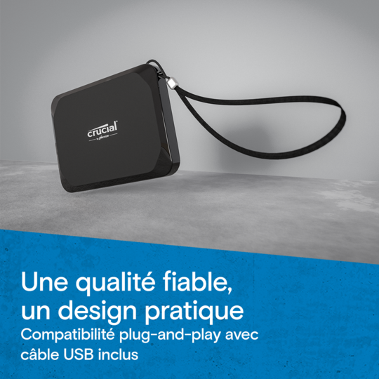 Crucial SSD 2To portable (CT2000X9SSD9) - Achat / Vente Disque SSD externe sur grosbill.com - 4