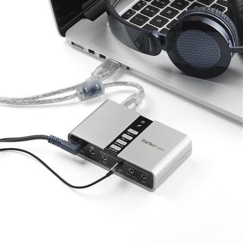 USB Audio Adapter External Sound Card - Achat / Vente sur grosbill.com - 3