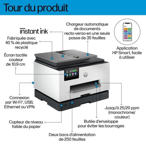 OFFICEJET PRO 9135E MFP - Achat / Vente sur grosbill.com - 19