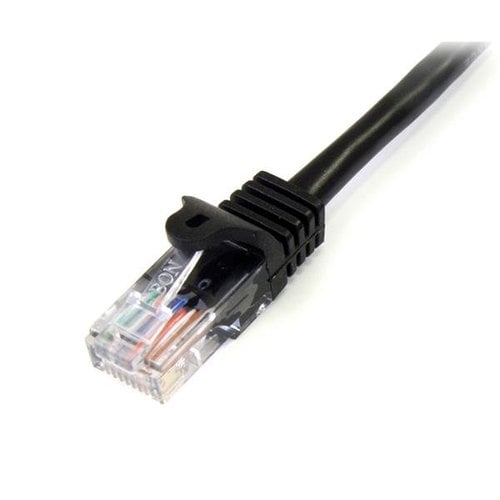 0.5m Black Snagless Cat5e Patch Cable - Achat / Vente sur grosbill.com - 1