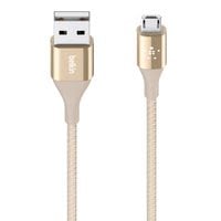 Connectique PC/Téléphonie  Belkin Premium Kevlar Cable Micro USB Gold Grosbill