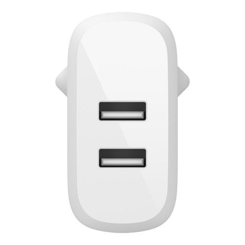 Dual USB-A Wall Charger 12W X2 White - Achat / Vente sur grosbill.com - 2