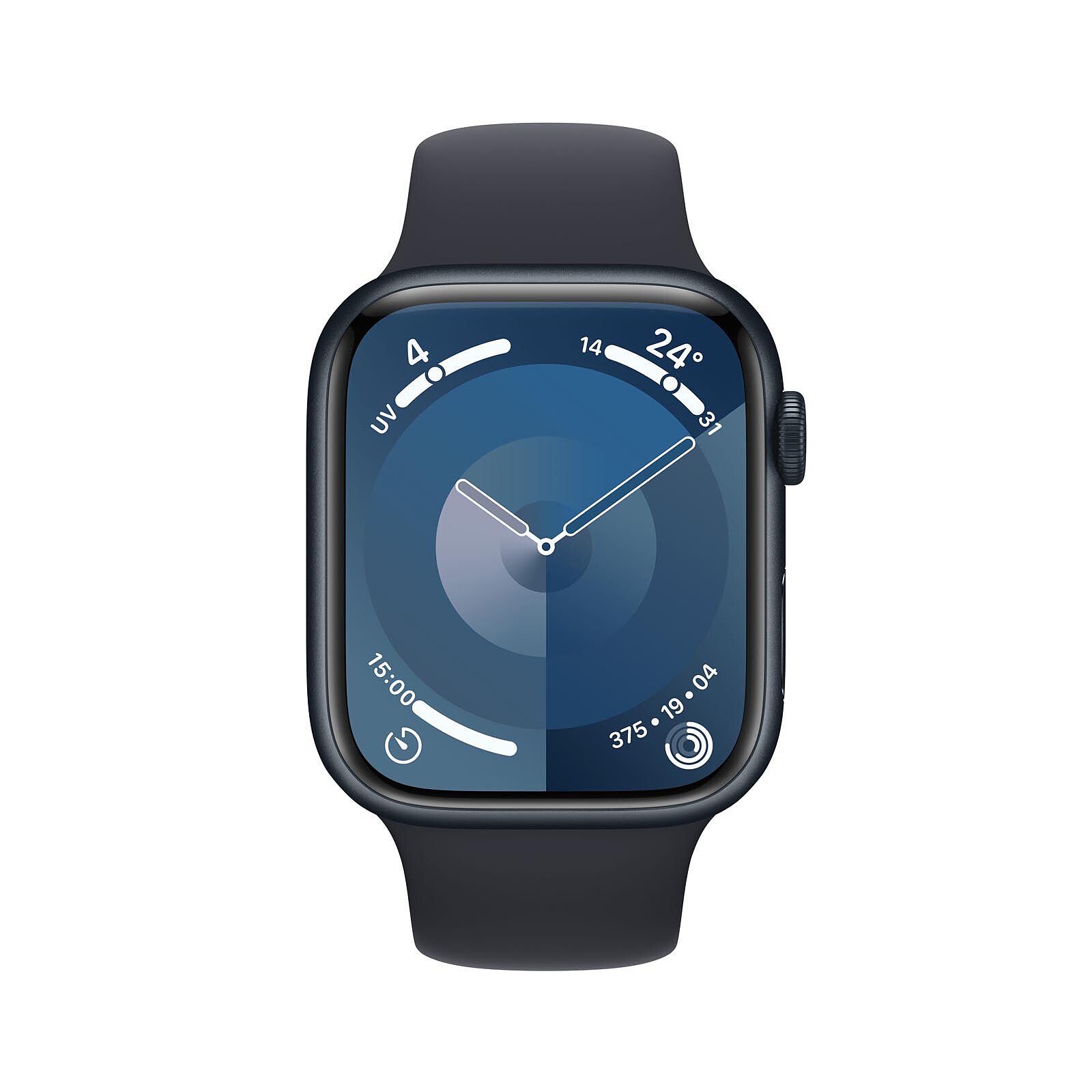 Apple Watch 9 GPS 45mm - S/M Sport Minuit (MR993QF/A) - Achat / Vente Objet connecté / Domotique sur grosbill.com - 0