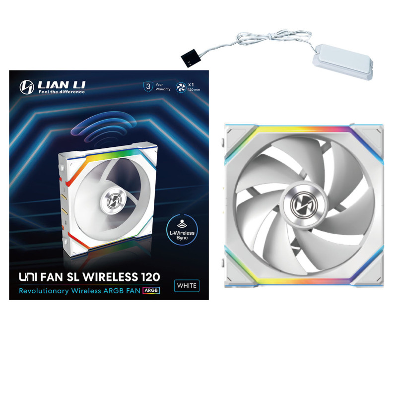 Lian-Li UNI FAN SL ARGB PWM Sans fil - Ventilateur boîtier - 4