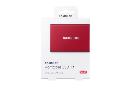 Samsung T7 500 GB RED - Achat / Vente sur grosbill.com - 7