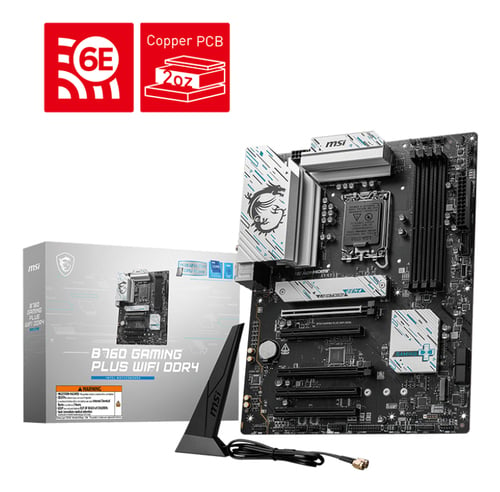 MSI B760 GAMING PLUS WIFI DDR4 ATX  - Carte mère MSI - grosbill.com - 0