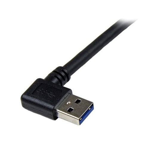 1m Black USB 3 Cable Right Angle A to B - Achat / Vente sur grosbill.com - 1