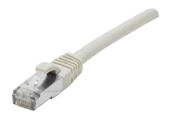 image produit  Cable RJ45 cat 6 F/UTP gris - 5 m Grosbill