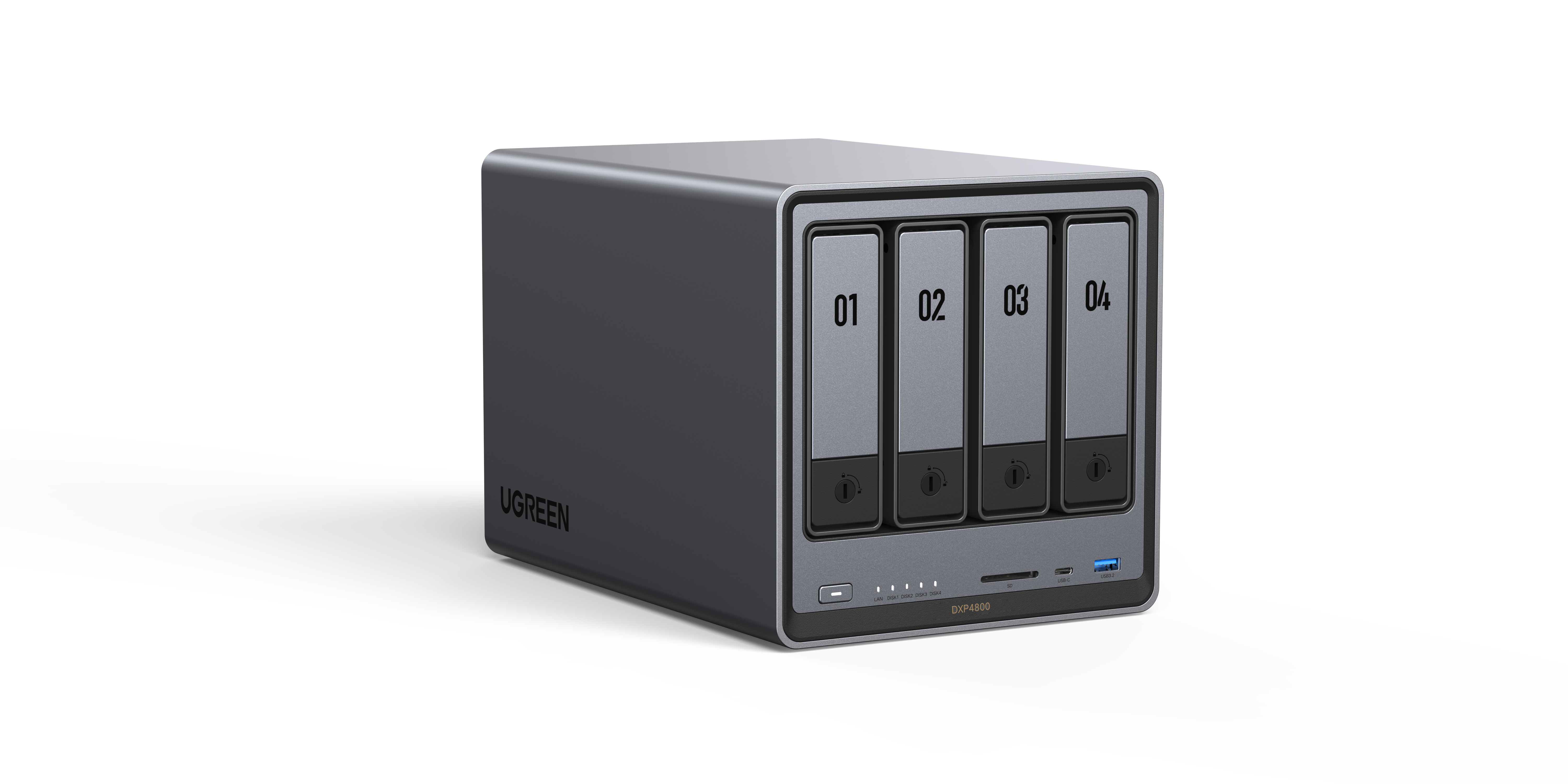 UGREEN DXP4800 - 4 Baies  - Serveur NAS UGREEN - grosbill.com - 4