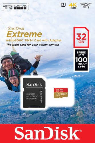 Extreme microSDHC 32GB+SD Ad Sports Cam - Achat / Vente sur grosbill.com - 2