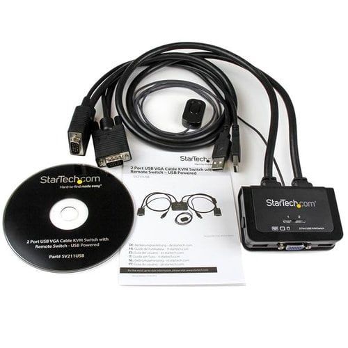 2 Port USB VGA Cable KVM Switch - Achat / Vente sur grosbill.com - 5