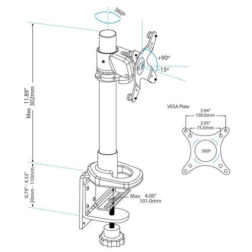 Single Monitor Mount - Deskmount - Achat / Vente sur grosbill.com - 5