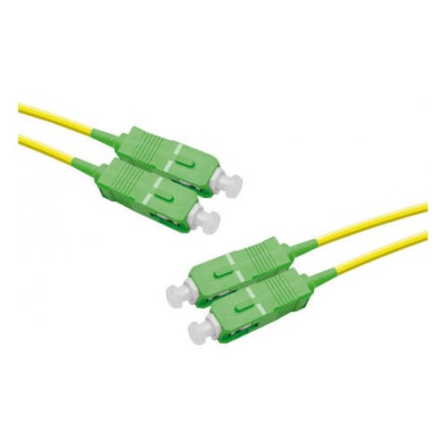 Cordon fibre optique OS2 Duplex SC APC/APC 2,0m