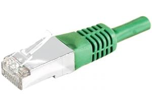 Cordon RJ45 Cat 6, 3P 10m SFTP Vert - Connectique réseau - 0