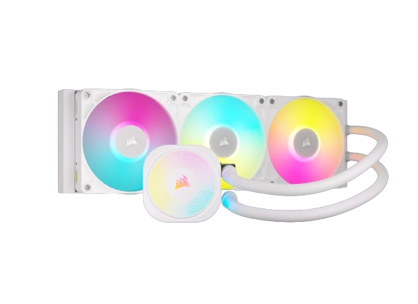 image produit Corsair iiCUE LINK TITAN 360 RX RGB Blanc AIO/360mm Grosbill