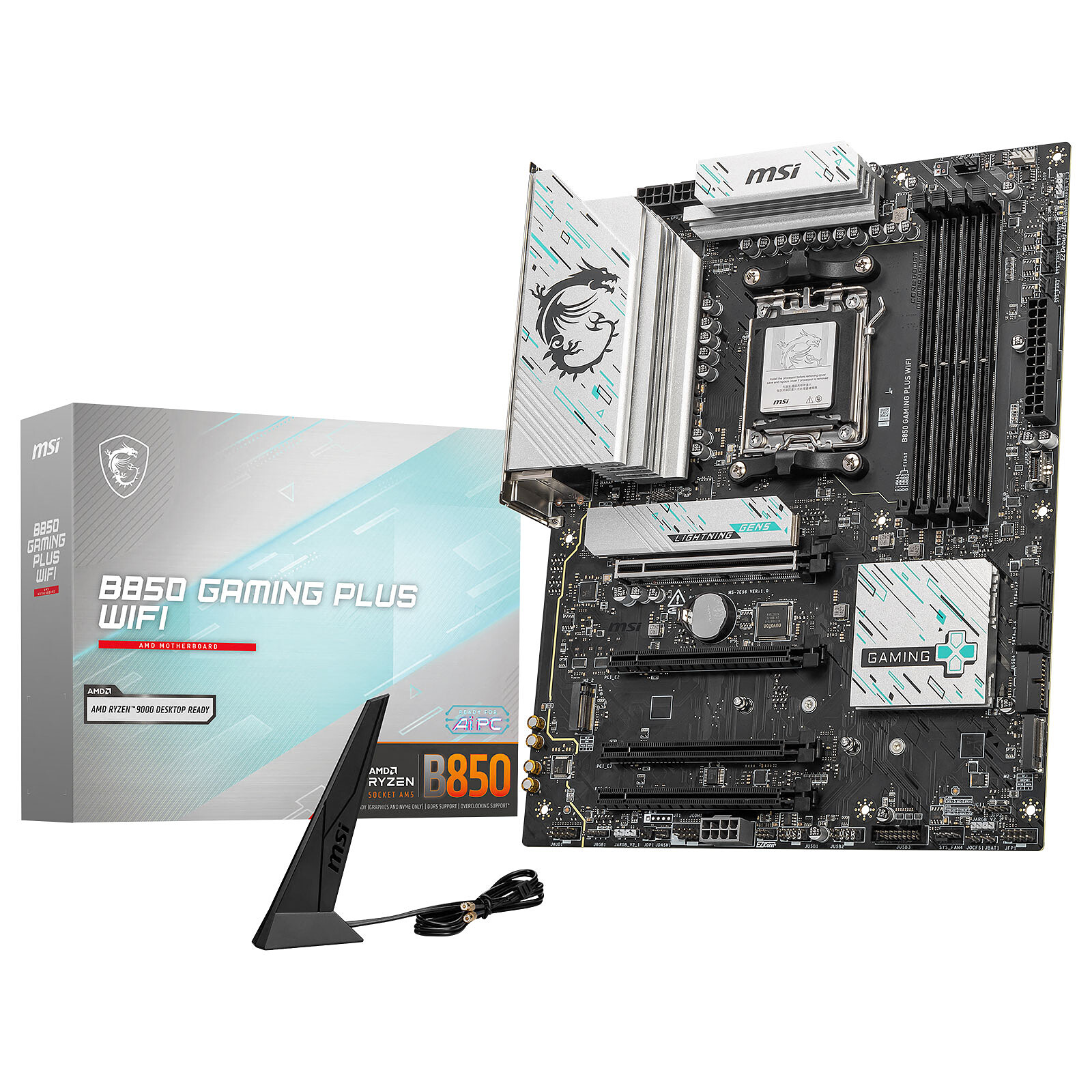 MSI B850 GAMING PLUS WIFI ATX  - Carte mère MSI - grosbill.com - 0