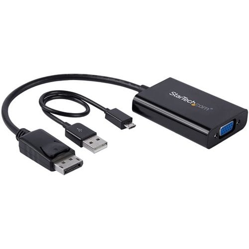 DisplayPort to VGA Adapter with Audio - Achat / Vente sur grosbill.com - 1