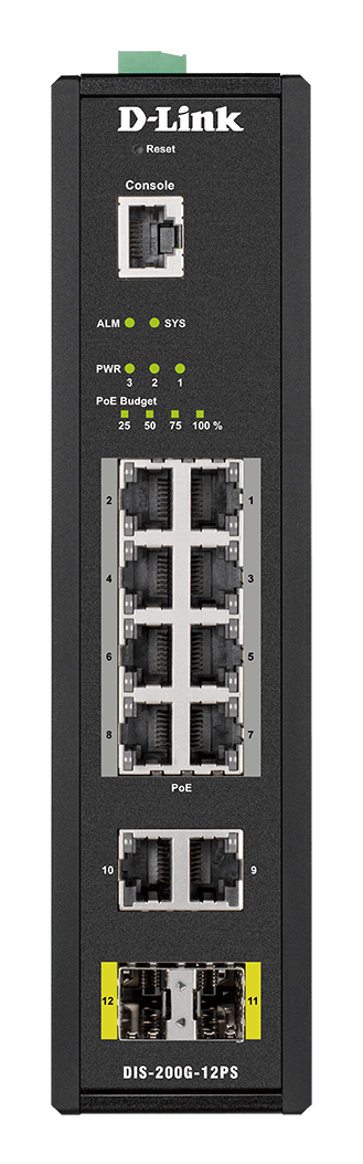 Switch D-Link 8 Ports PoE Gigabit + 2 Ports SFP - Manageable   - 2