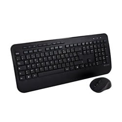 image produit V7 Clavier AZERTY français complet avec repose-mains CKW300FR – Noir Grosbill