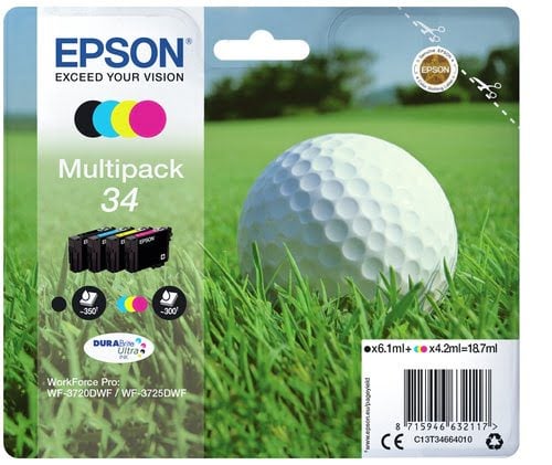 Epson - Noir, Cyan, Magenta, Jaune - C13T34664020 - Achat / Vente Consommable imprimante sur grosbill.com - 1