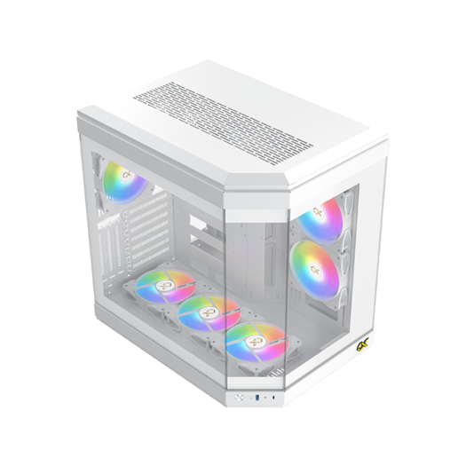 Xigmatek Cubi MT/SansAlim/E-ATX Blanc - Boîtier PC Xigmatek - 4