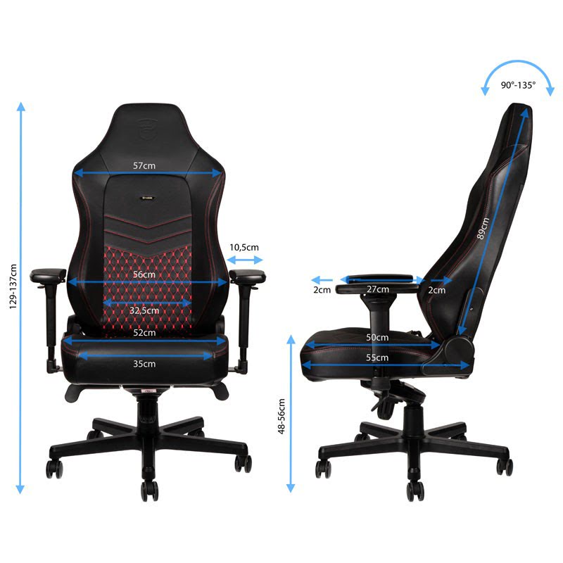 NobleChairs HERO Noir/Rouge - Siège PC Gamer - grosbill.com - 4