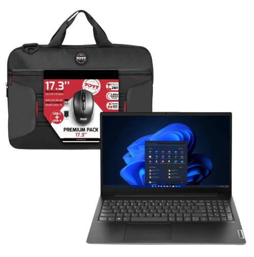 image produit Lenovo V15 G4 15.6" FHD/i5-13420H/8Go/256Go/W11 + Premium Pack Sacoche 15.6" et Souris sans fil Grosbill