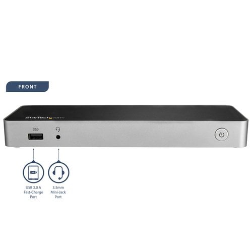 Dual Monitor USB C Dock - 60W PD - SD - Achat / Vente sur grosbill.com - 2