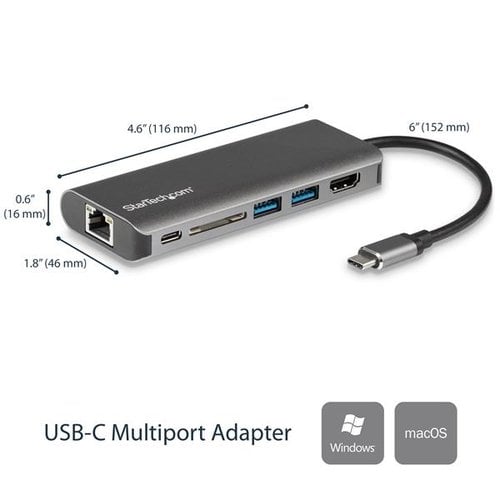 StarTech.com USB-C Multiport Adapter - Achat / Vente sur grosbill.com - 1