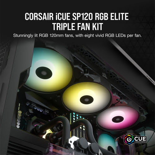 Corsair iCUE SP120 Elite Performance (x3) - Ventilateur boîtier - 3