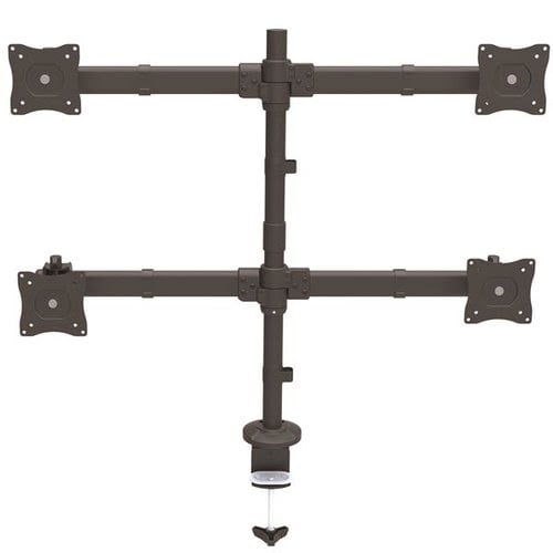 Desk Mount Quad Monitor Arm - Steel - Achat / Vente sur grosbill.com - 1