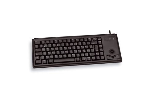 G84-4400 TRACKBALL KEYBOARD Clavier filaire miniature, trackball, USB, noir, AZERTY - FR - Achat / Vente sur grosbill.com - 1