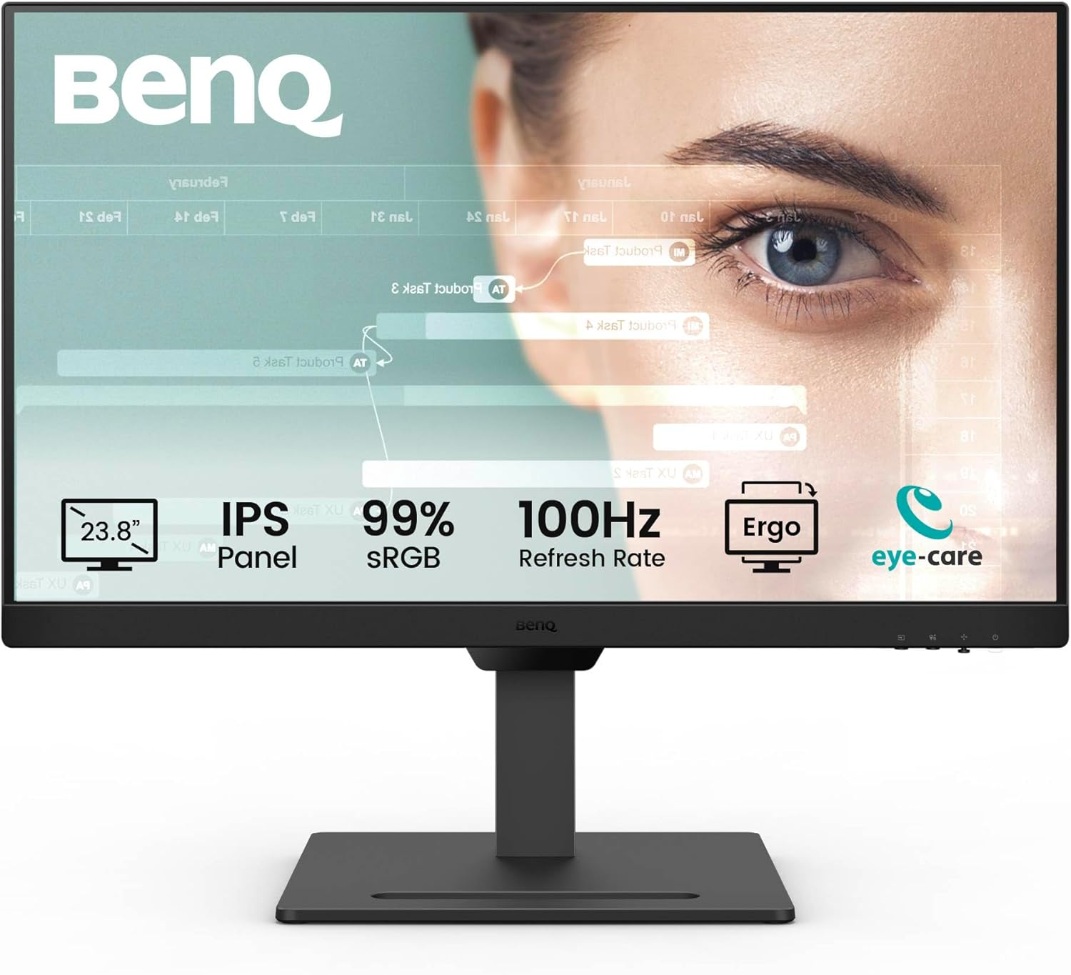 BenQ 24"  9H.LMJLJ.LBE - Ecran PC BenQ - grosbill.com - 0