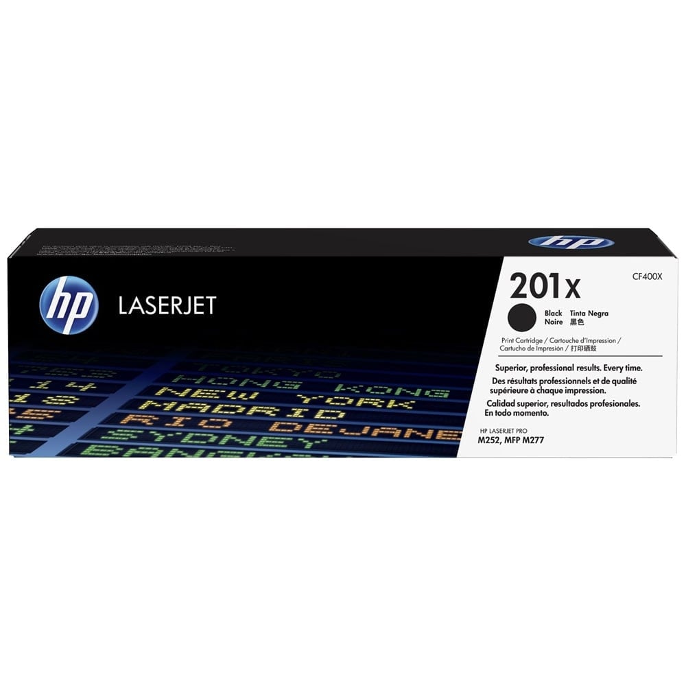 Toner 201X Noir 2800p - CF400X pour imprimante  HP - 0