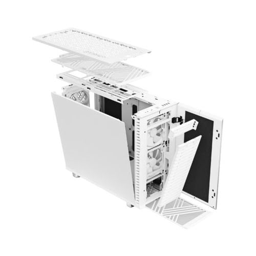 Fractal Design Define 7 White Midi-Tower - gedÃ¤mmt, weiÃŸ - Achat / Vente sur grosbill.com - 37