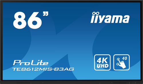 Iiyama ProLite TE8612MIS-B3AG - 86" 4K Tactile Android RJ45 USB-C (TE8612MIS-B3AG) - Achat / Vente Affichage collaboratif sur grosbill.com - 0