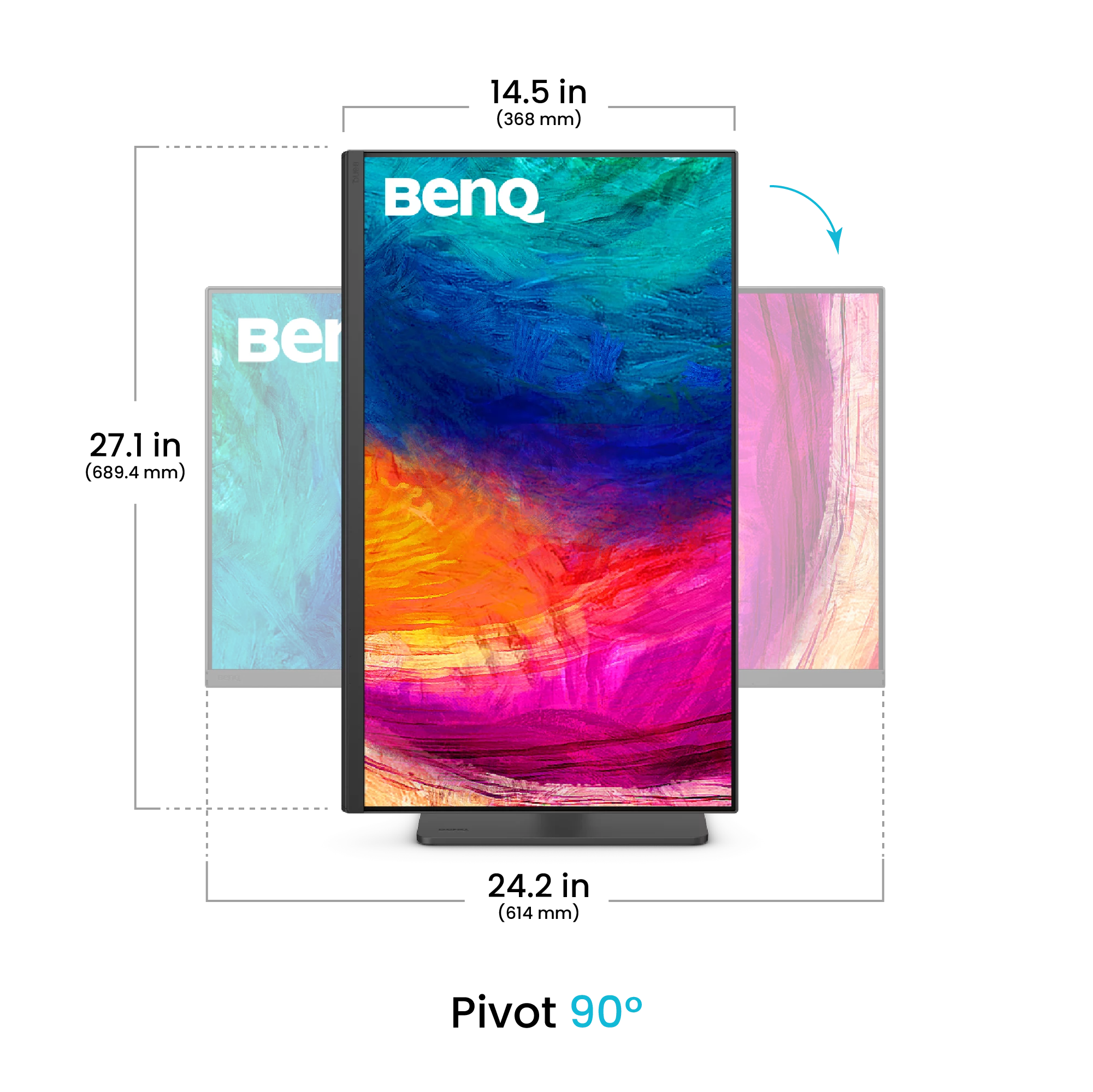 BenQ 27 pouces  9H.LNDLA.TBE - Ecran PC BenQ - grosbill.com - 3