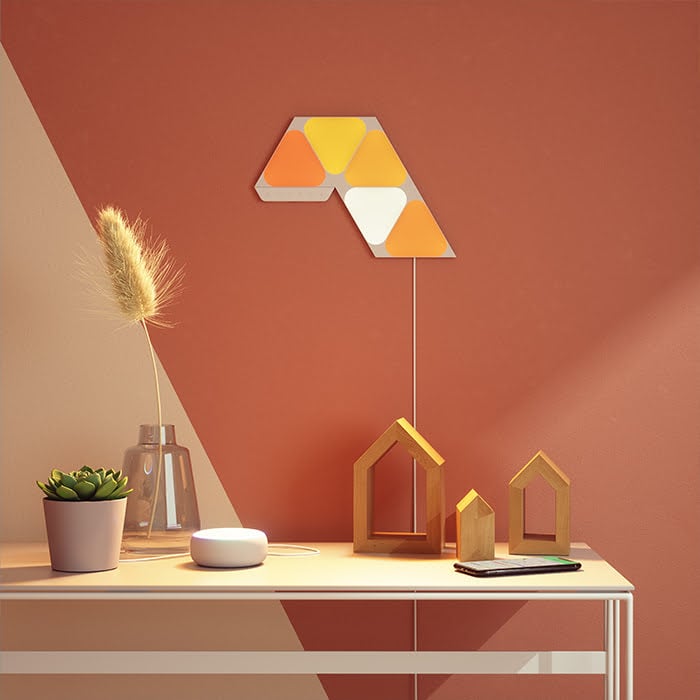 Nanoleaf Shapes Mini Triangles Starter Kit - 5 Pièces (NL48-5002TW-5PK) - Achat / Vente Objet connecté / Domotique sur grosbill.com - 2