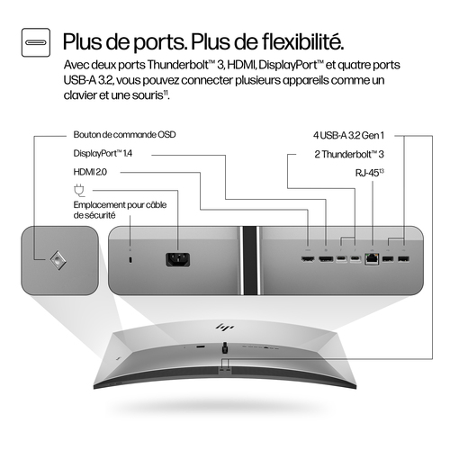 39.7" CURVE 5K  60Hz WEBCAM Thunderbolt 3 - Achat / Vente sur grosbill.com - 8