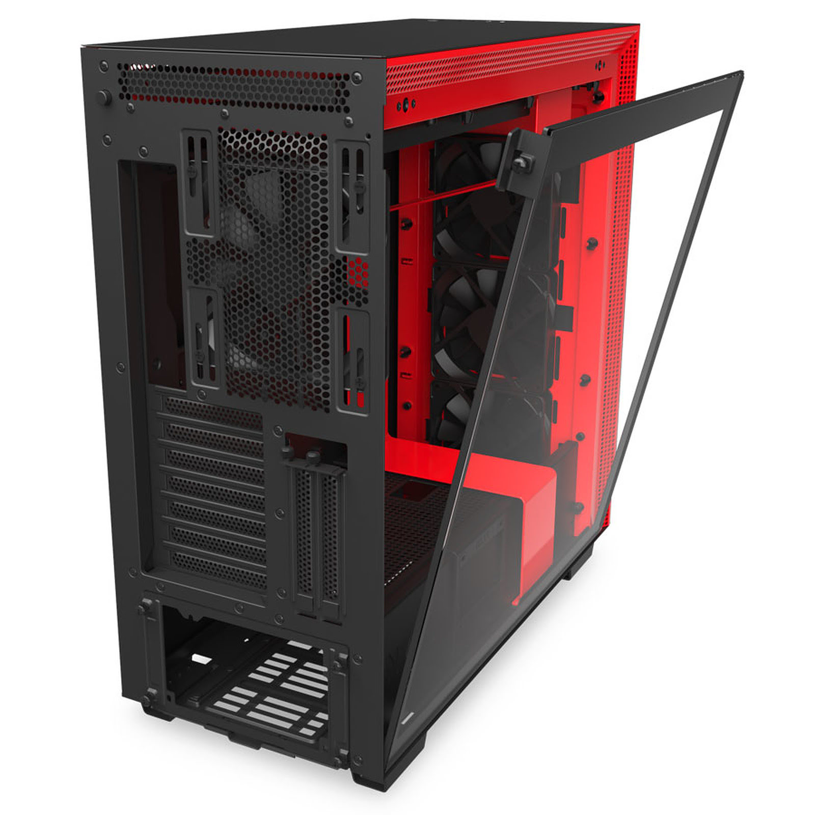 NZXT H710i Noir/Rouge Rouge - Boîtier PC NZXT - grosbill.com - 2