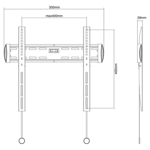 Wall Mount 32-52" Fixed BLACK - Achat / Vente sur grosbill.com - 2