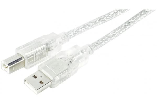 Cable USB 2.0 AB M/M - 5m - Connectique PC - grosbill.com - 0