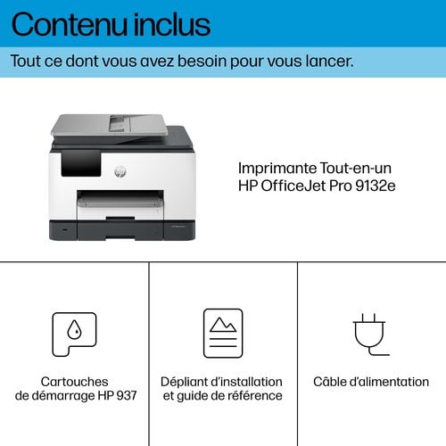 OFFICEJET PRO 9132E AIO CEMENT - Achat / Vente sur grosbill.com - 12